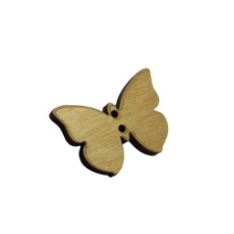 bouton bois papillon érable fabrication artisanale française Au p'tit Bonheur broderie patchwork point de croix