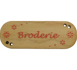 bouton bois fabrication artisanale française Au p'tit Bonheur broderie patchwork point de croix